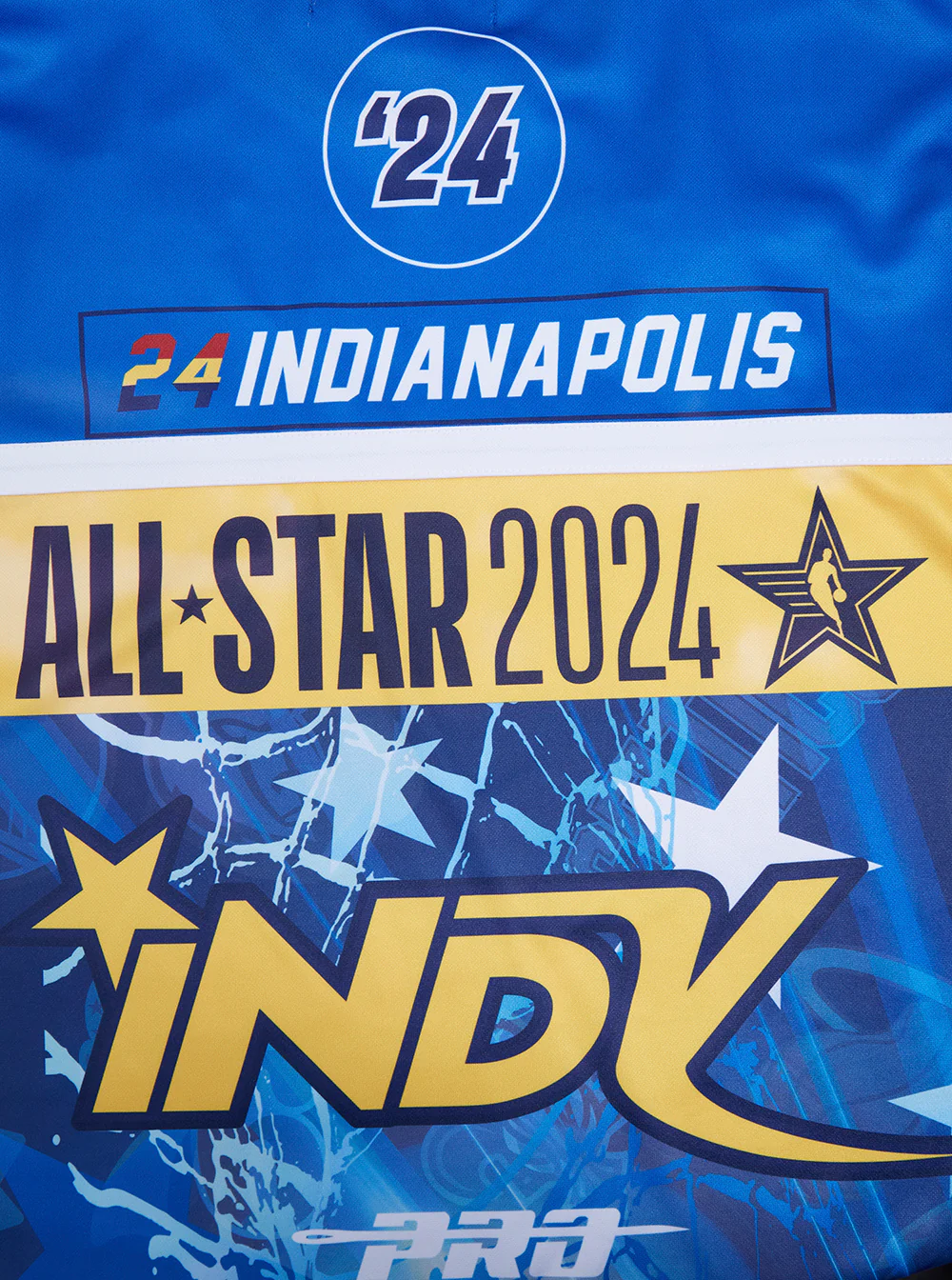 NBA ALL STAR GAME 2024 MEN'S LS TEE (MIDNIGHT NAVY/ROYAL BLUE) - Image 5