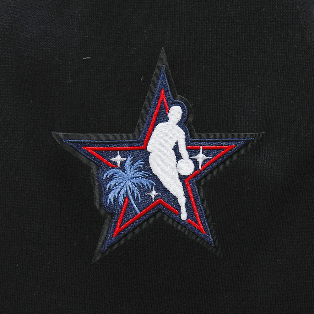 NBA ALL STAR 2026 MEN'S DROP SHOULDER FLC PO HOODIE (BLACK) - Image 8