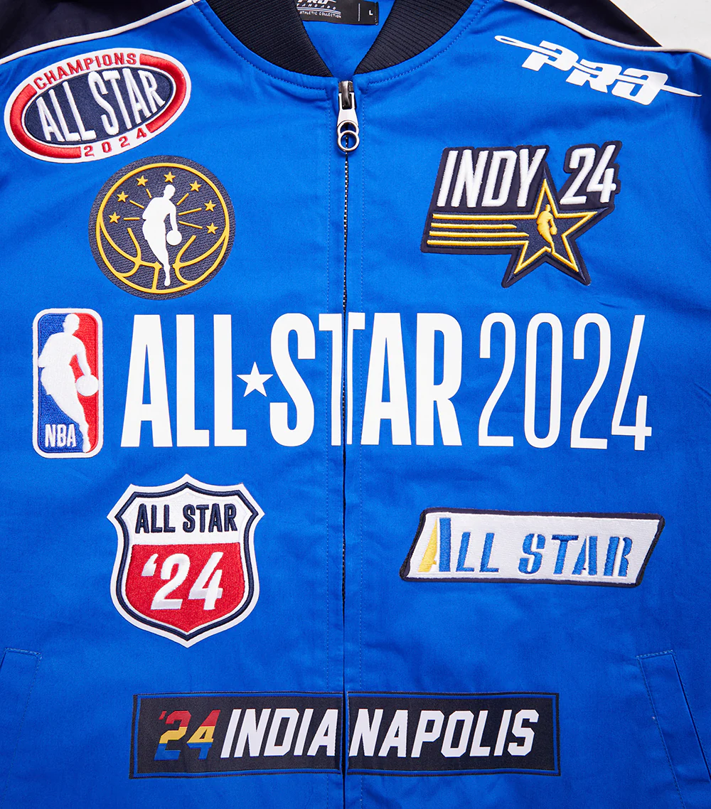NBA ALL STAR GAME 2024 MEN'S TWILL JACKET (MIDNIGHT NAVY/ROYAL BLUE) - Image 5