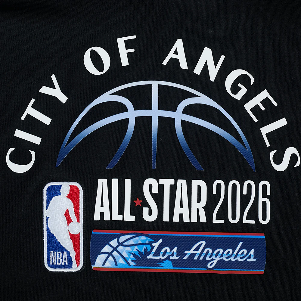NBA ALL STAR 2026 BIG BOYS FLEECE PO HOODIE (BLACK) - Image 4