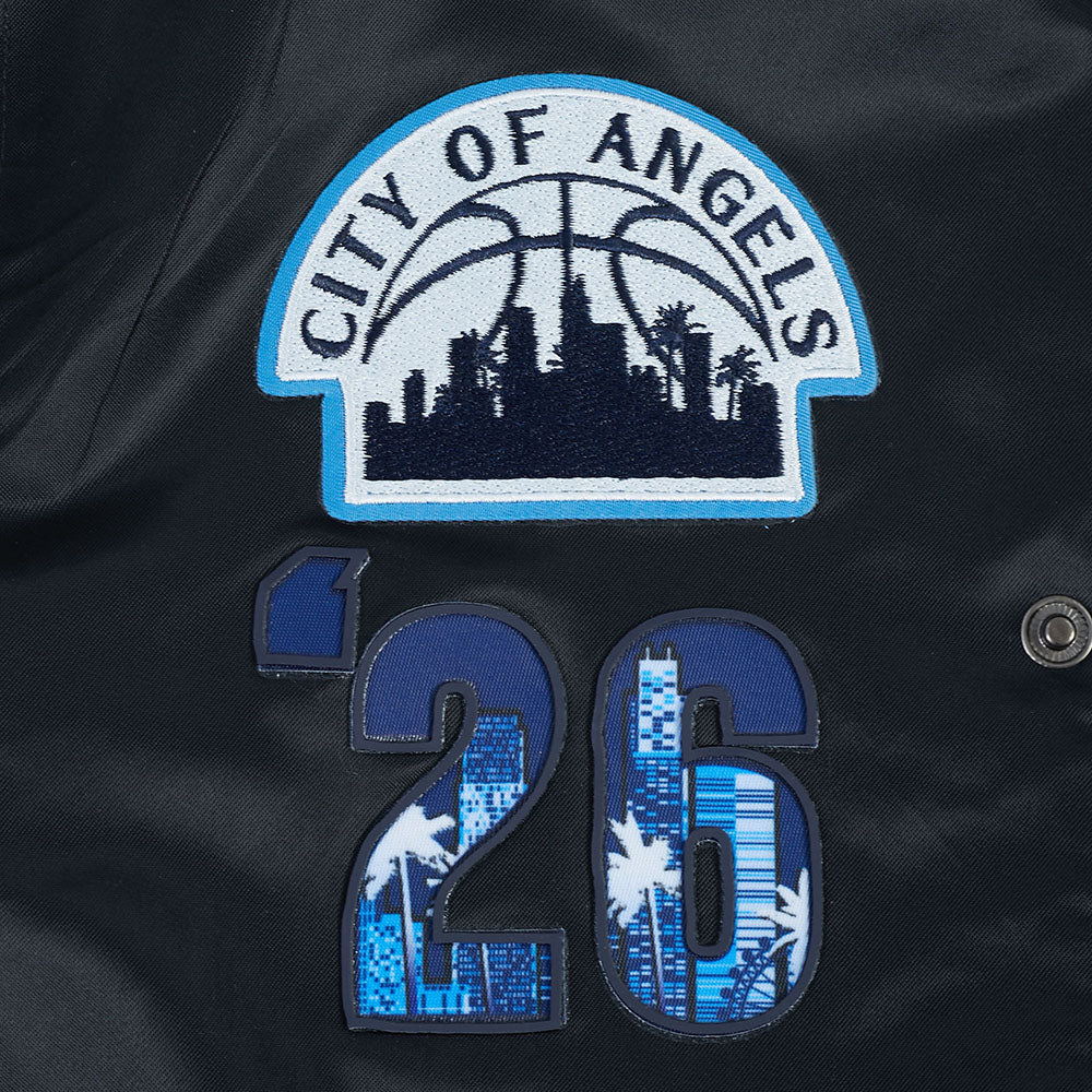 NBA ALL STAR 2026 BIG BOYS SUBLIMATED SATIN JACKET (BLACK/ROYAL BLUE/BLACK) - Image 10