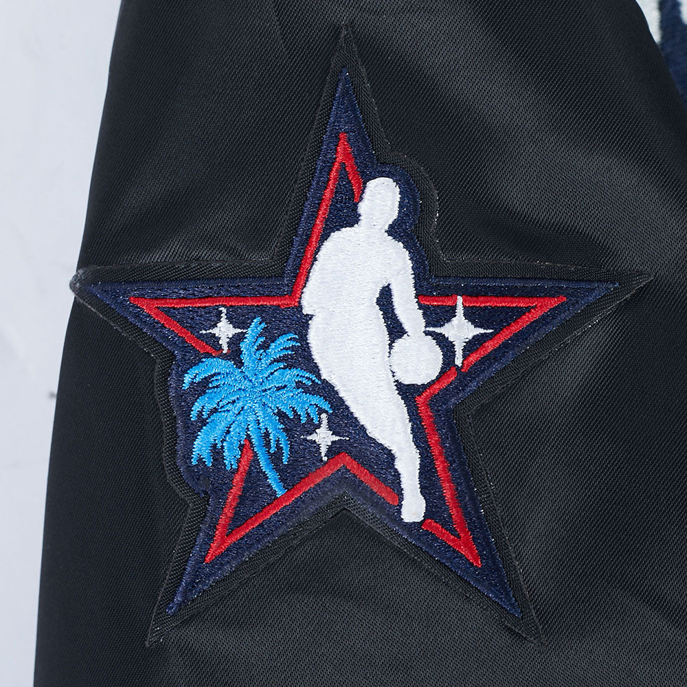 NBA ALL STAR 2026 BIG BOYS SUBLIMATED SATIN JACKET (BLACK/ROYAL BLUE/BLACK) - Image 7