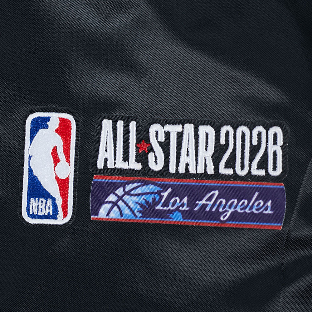 NBA ALL STAR 2026 BIG BOYS SUBLIMATED SATIN JACKET (BLACK/ROYAL BLUE/BLACK) - Image 9