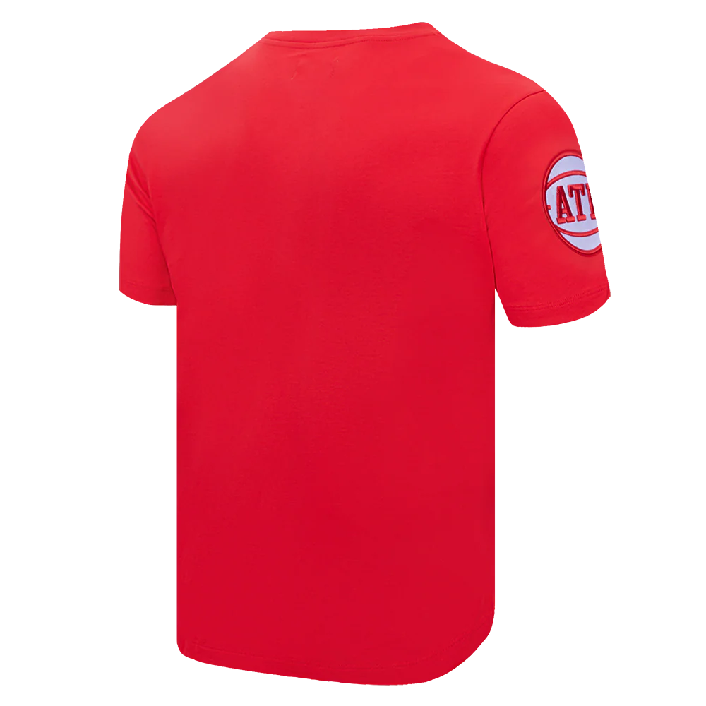 NBA ATLANTA HAWKS CLASSIC CHENILLE MEN'S TEE (RED) - Image 4