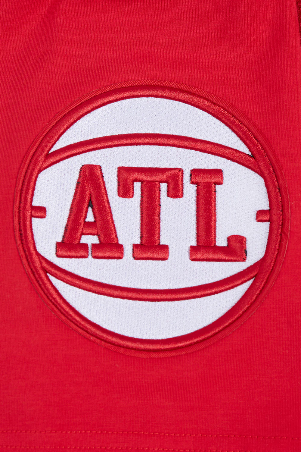 NBA ATLANTA HAWKS CLASSIC CHENILLE MEN'S TEE (RED) - Image 6