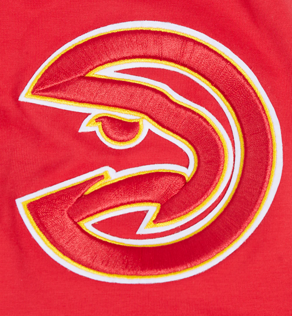 NBA ATLANTA HAWKS CLASSIC CHENILLE MEN'S TEE (RED) - Image 7