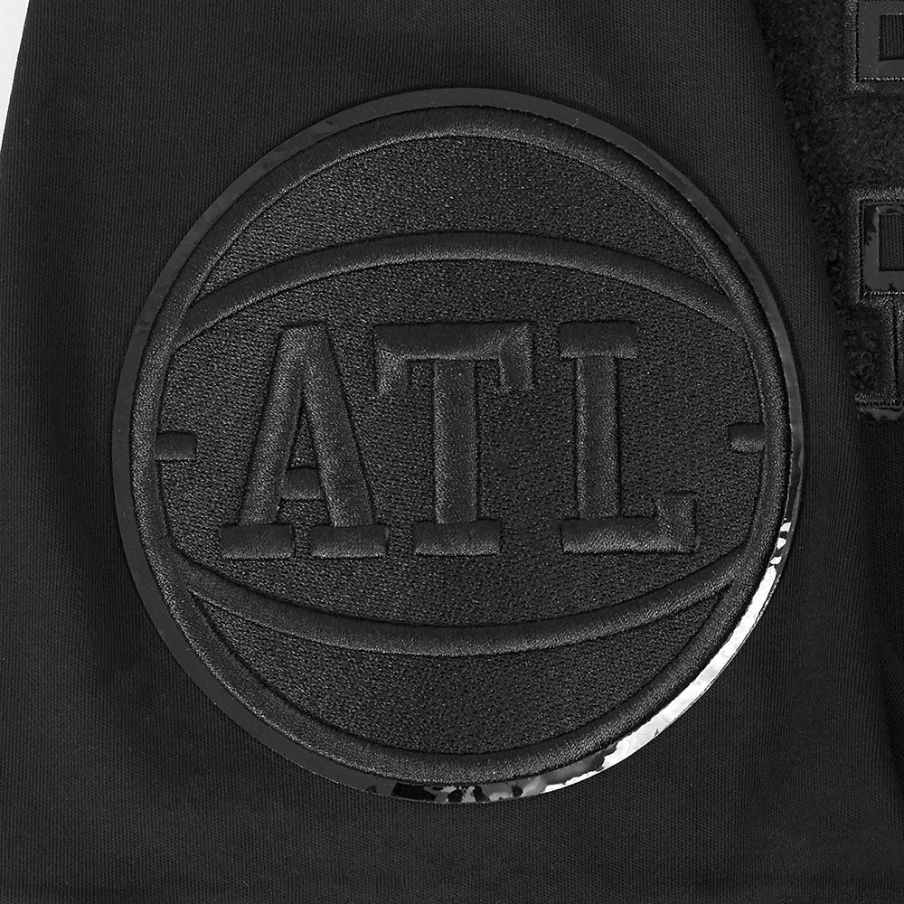 NBA ATLANTA HAWKS TRIPLE BLACK MEN'S TEE (TRIPLE BLACK) - Image 8