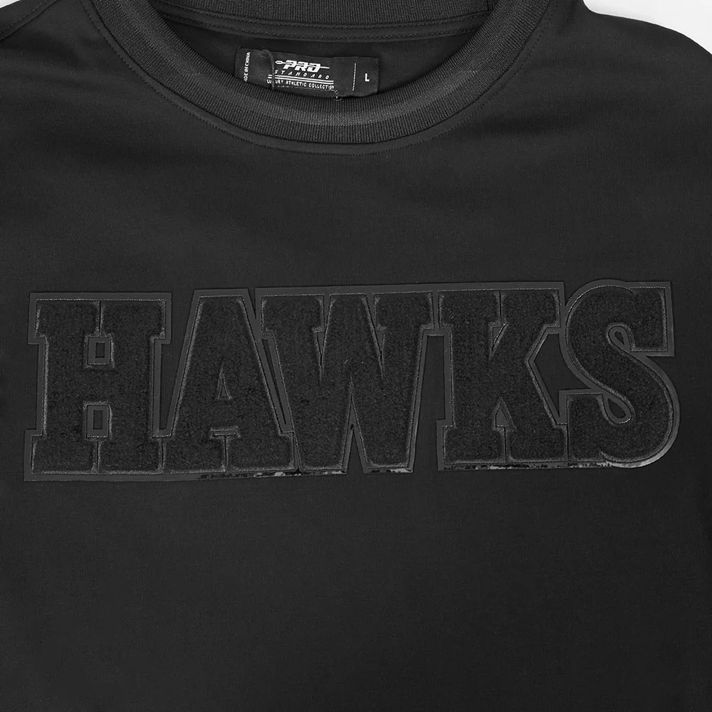 NBA ATLANTA HAWKS TRIPLE BLACK MEN'S TEE (TRIPLE BLACK) - Image 9