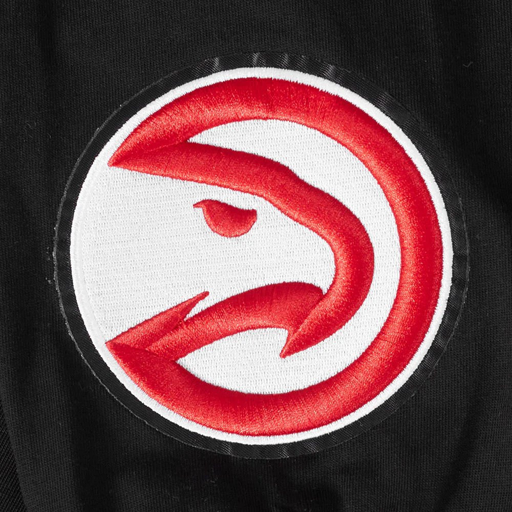 NBA ATLANTA HAWKS WINGSPAN MEN'S DROP SHOULDER LONG SLEEVE TEE (BLACK) - Image 9