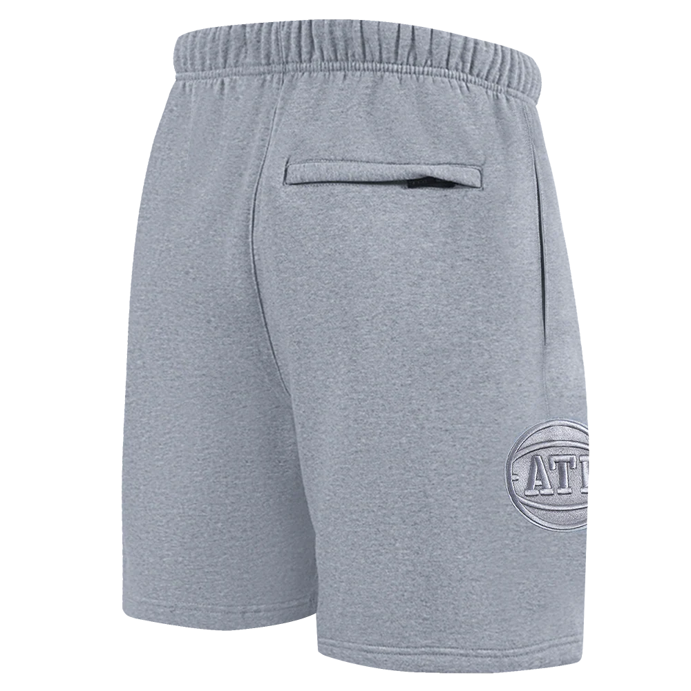 NBA ATLANTA HAWKS NEUTRAL MEN'S SHORT (DARK HEATHER GRAY) - Image 4