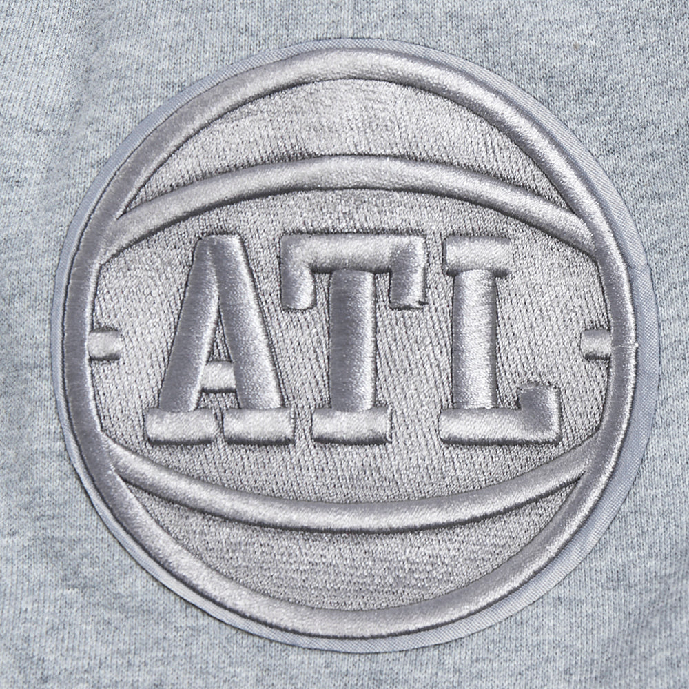 NBA ATLANTA HAWKS NEUTRAL MEN'S SHORT (DARK HEATHER GRAY) - Image 6