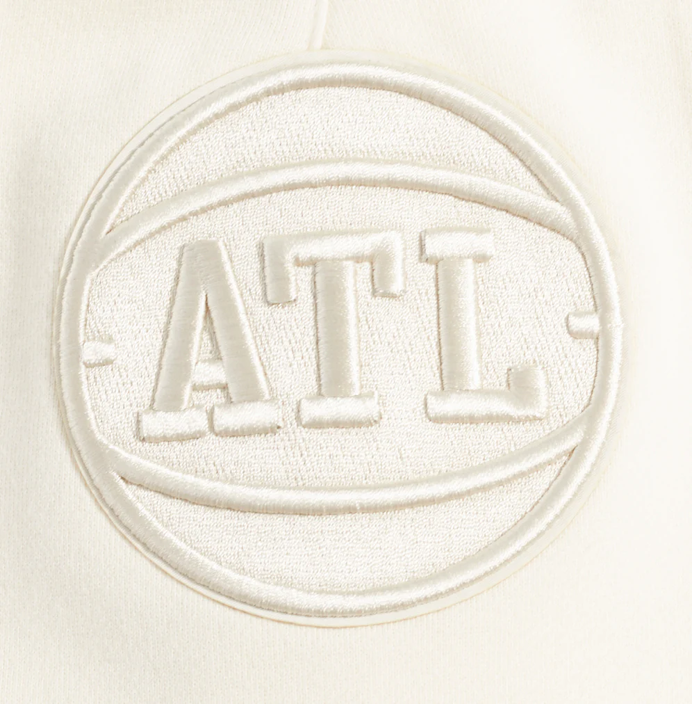 NBA ATLANTA HAWKS NEUTRAL MEN'S SHORT (EGGSHELL) - Image 6