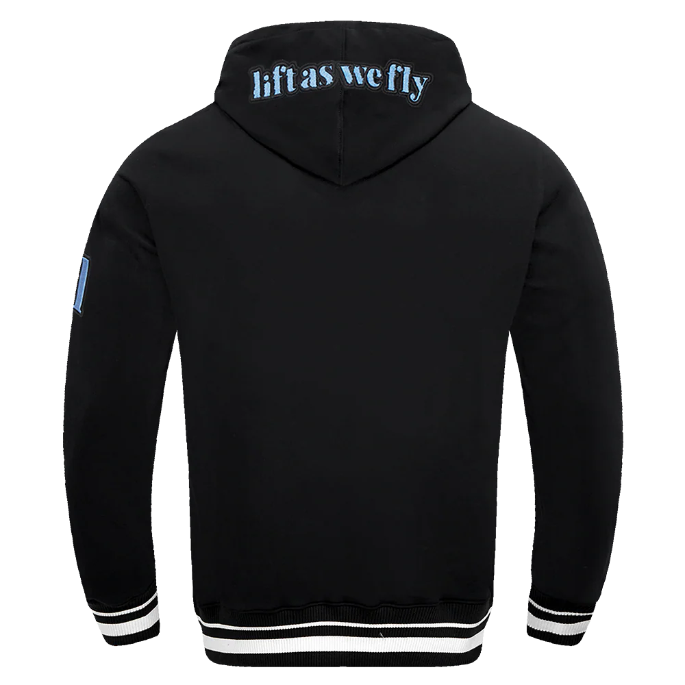 NBA ATLANTA HAWKS CITY EDITION 24-25 MEN'S RIB FLEECE PULLOVER HOODIE (BLACK) - Image 4