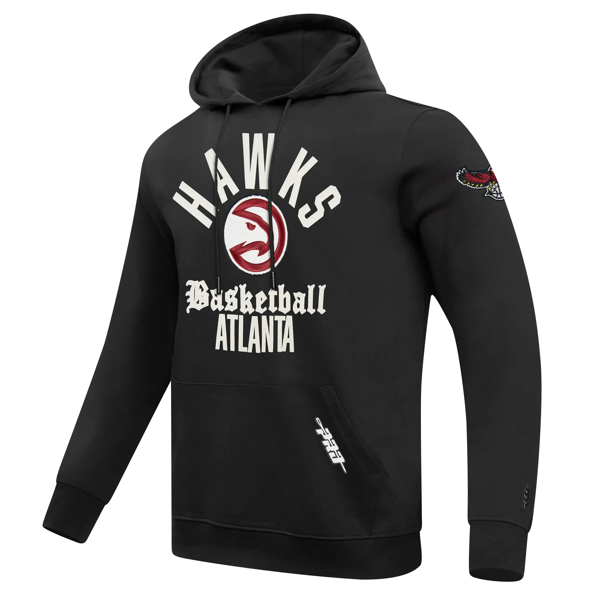 ATLANTA HAWKS MODERN ORIGINALS MEN'S FLC PO HOODIE (BLACK) - Image 3