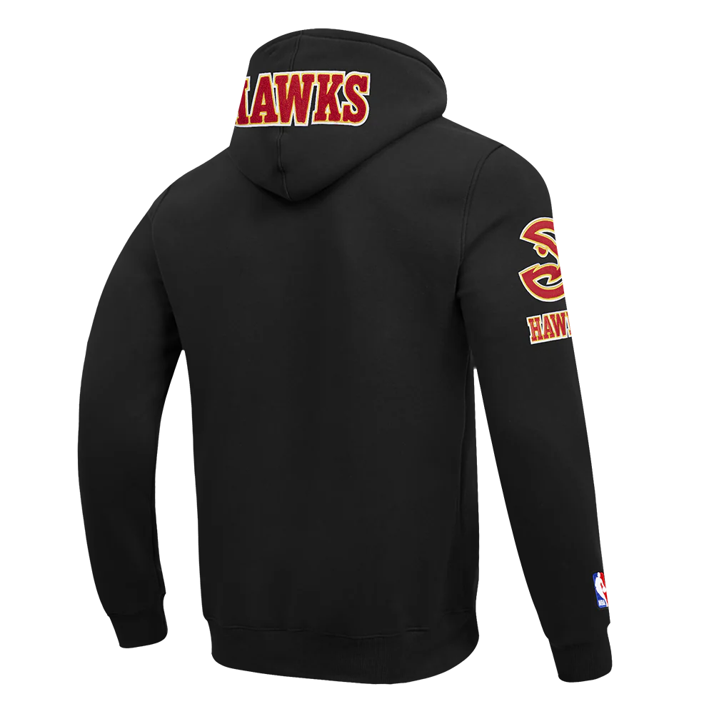 NBA ATLANTA HAWKS TRAE YOUNG #11 CLASSIC PNN MEN'S DK PO HOODIE (BLACK) - Image 4