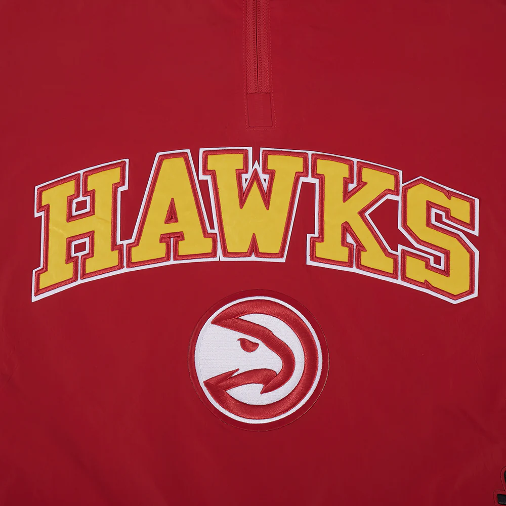 NBA ATLANTA HAWKS PRE GAME MEN'S JACKET (RED) - Image 11
