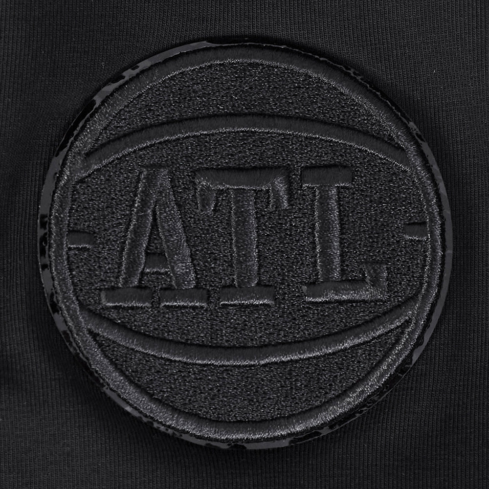 NBA ATLANTA HAWKS TRIPLE BLACK WOMEN'S SINGLE JERSEY BOXY TEE (TRIPLE BLACK) - Image 6