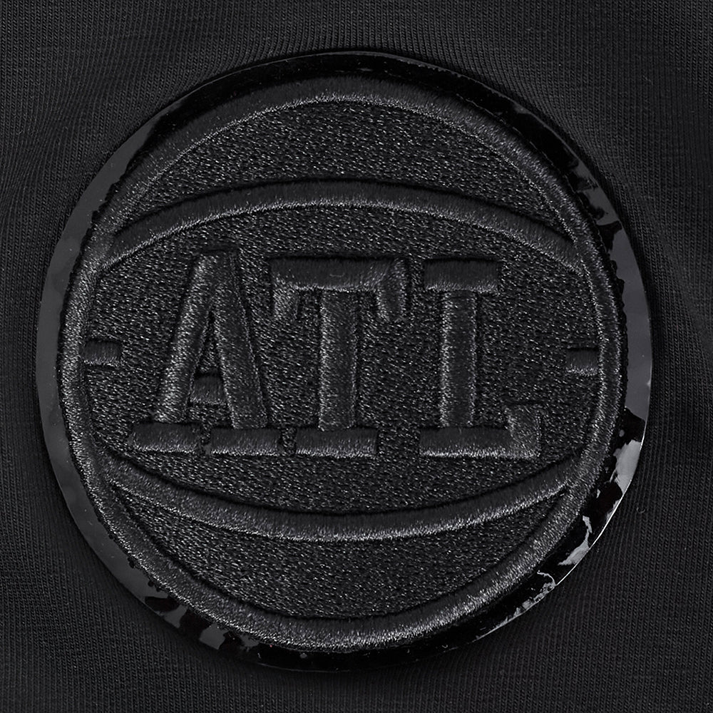 NBA ATLANTA HAWKS TRIPLE BLACK WOMEN'S SINGLE JERSEY SLIM FIT TEE (TRIPLE BLACK) - Image 6