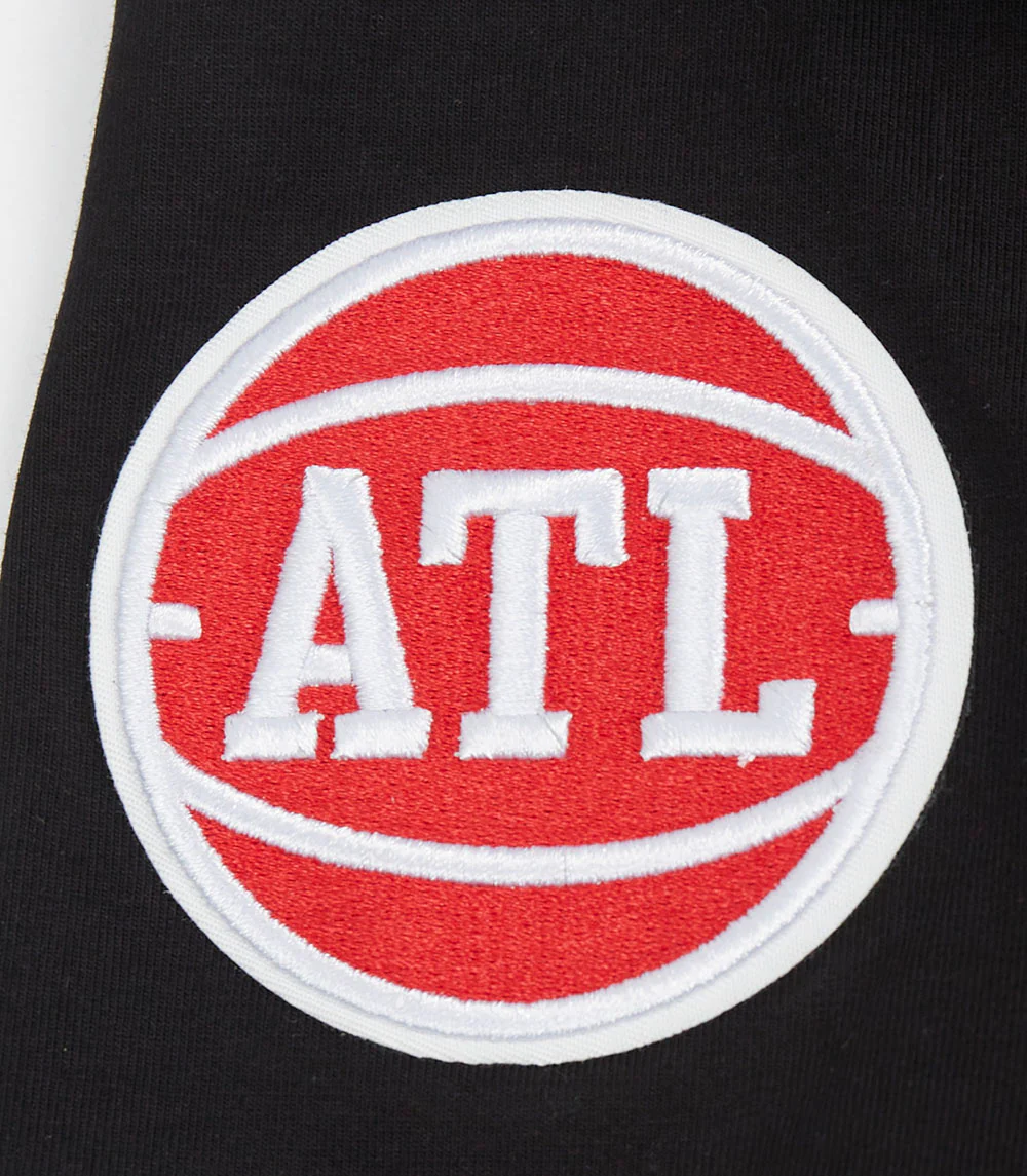 NBA ATLANTA HAWKS CLASSIC SHORT SLEEVE WOMEN'S SLIM FIT TEE (BLACK) - Image 6