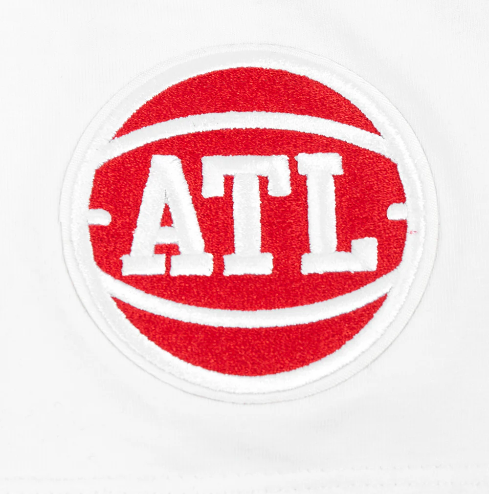 NBA ATLANTA HAWKS CLASSIC SHORT SLEEVE WOMEN'S SLIM FIT TEE (WHITE) - Image 6