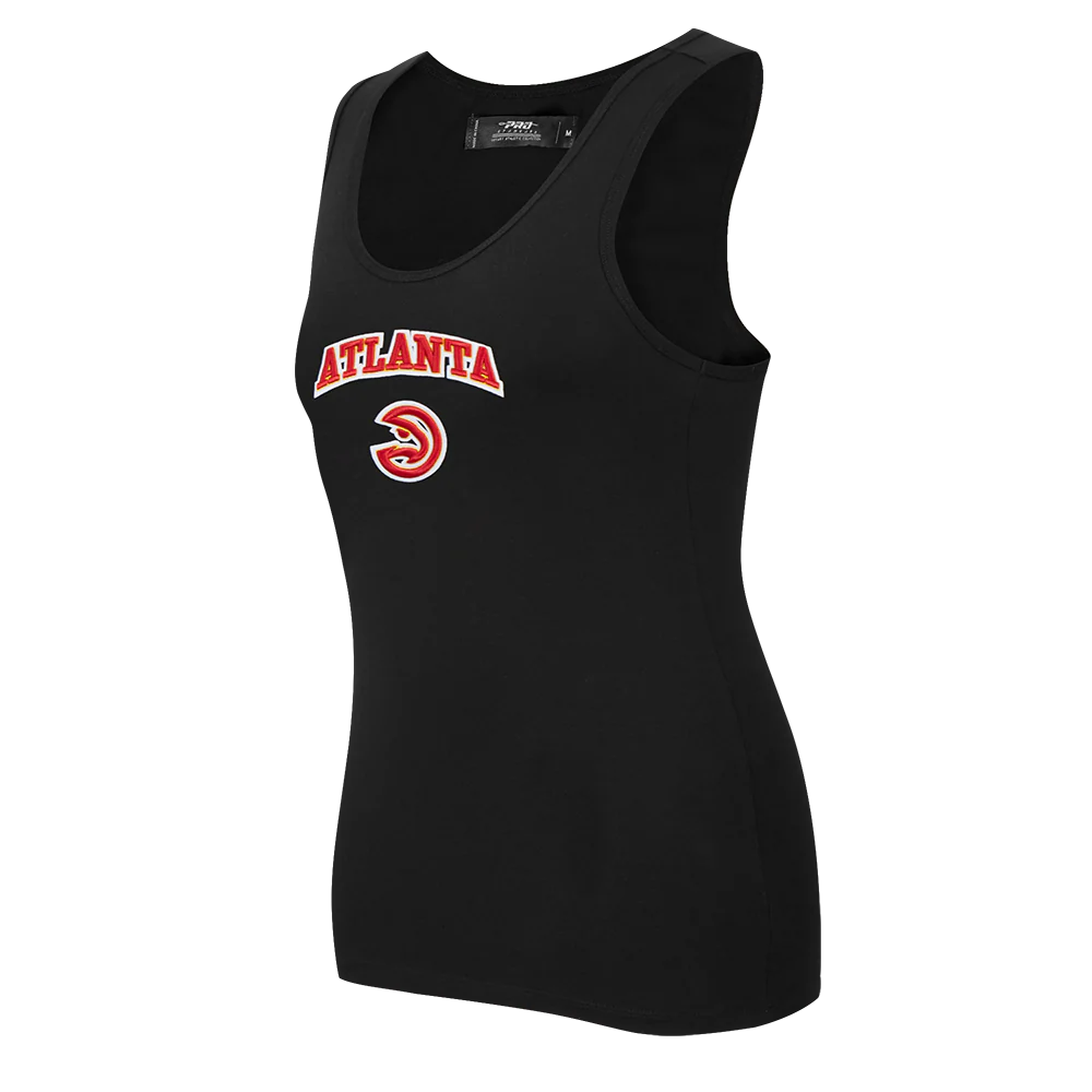 NBA ATLANTA HAWKS CLASSIC WOMEN'S RACERBACK (BLACK) - Image 2