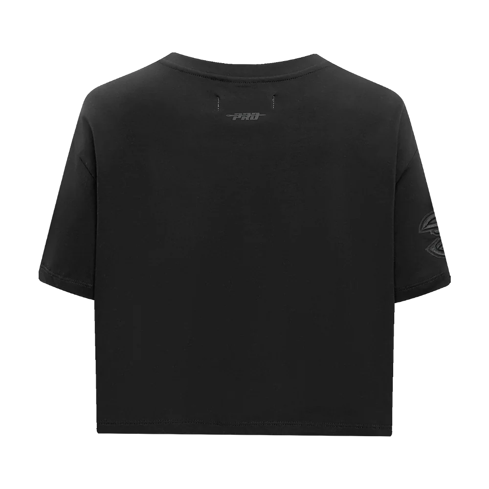 NBA ATLANTA HAWKS NEUTRAL WOMEN'S BOXY TEE (BLACK) - Image 3