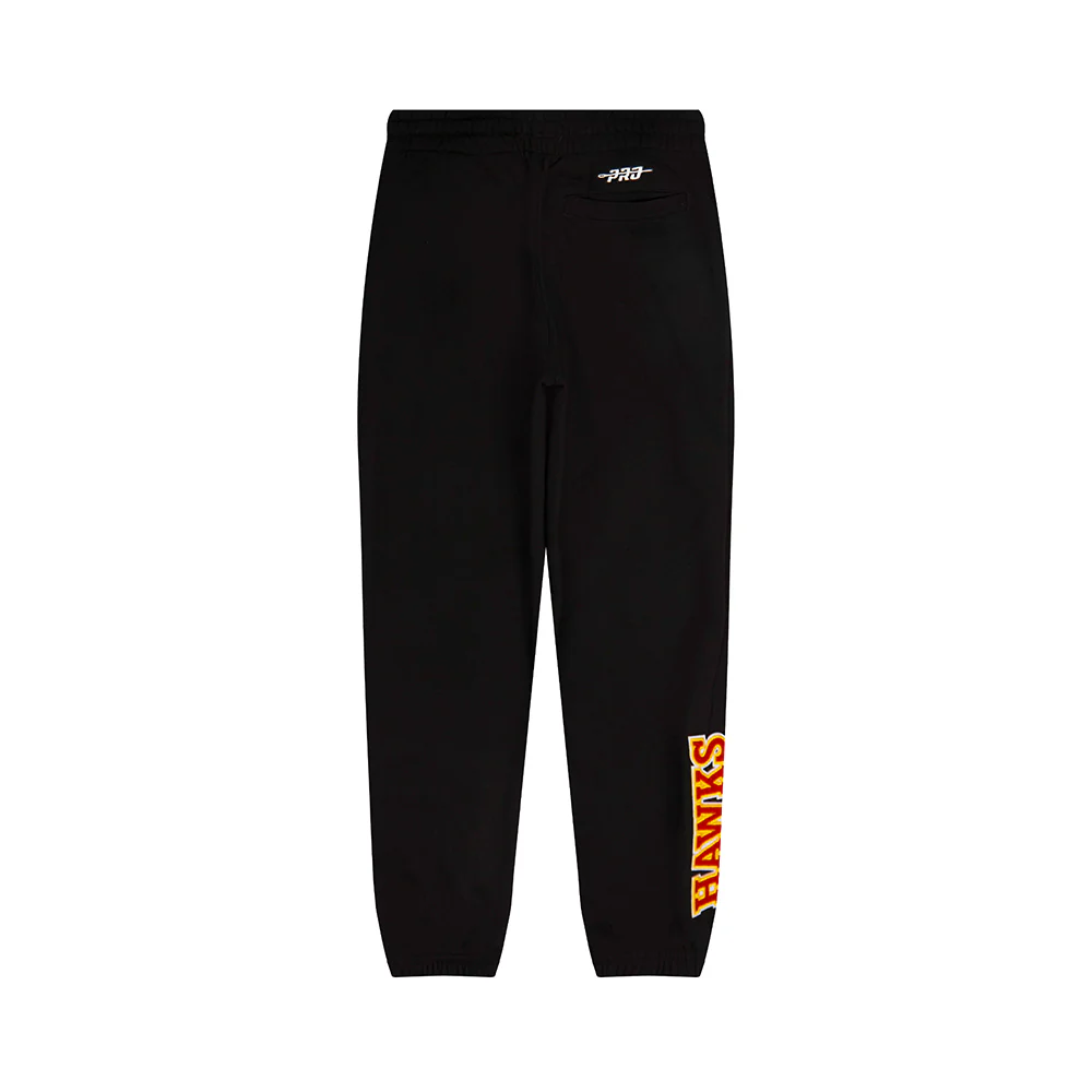NBA ATLANTA HAWKS CLASSIC BIG BOYS FLC SWEATPANT (BLACK) - Image 5