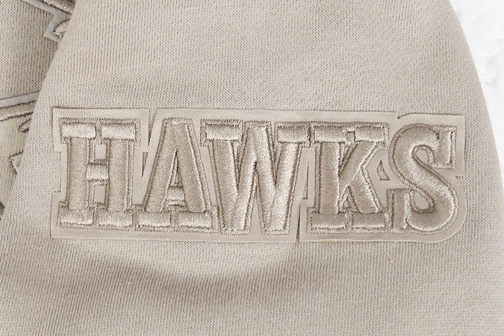 NBA ATLANTA HAWKS NEUTRAL BIG BOYS FLEECE PULLOVER HOODIE (TAUPE) - Image 5