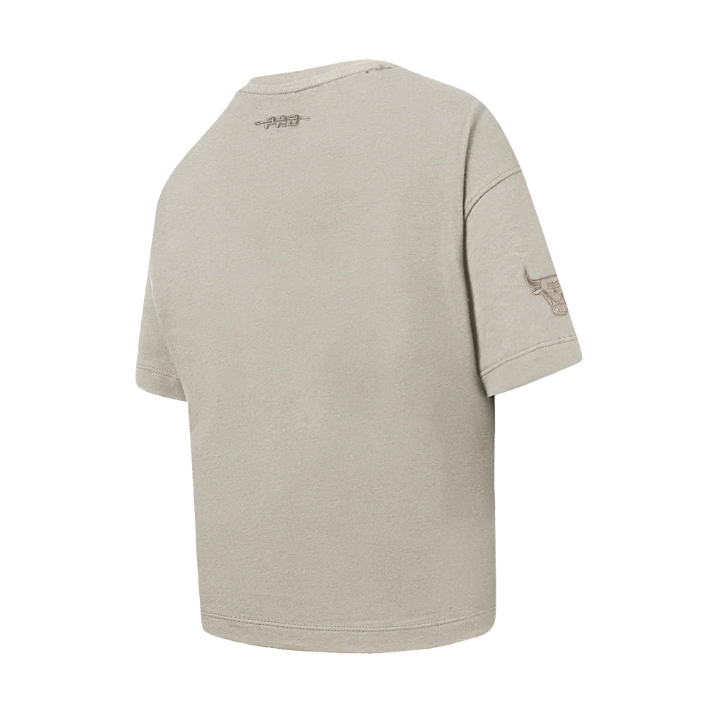 NBA ATLANTA HAWKS NEUTRAL BIG GIRLS SS BOXY TEE (TAUPE) - Image 4