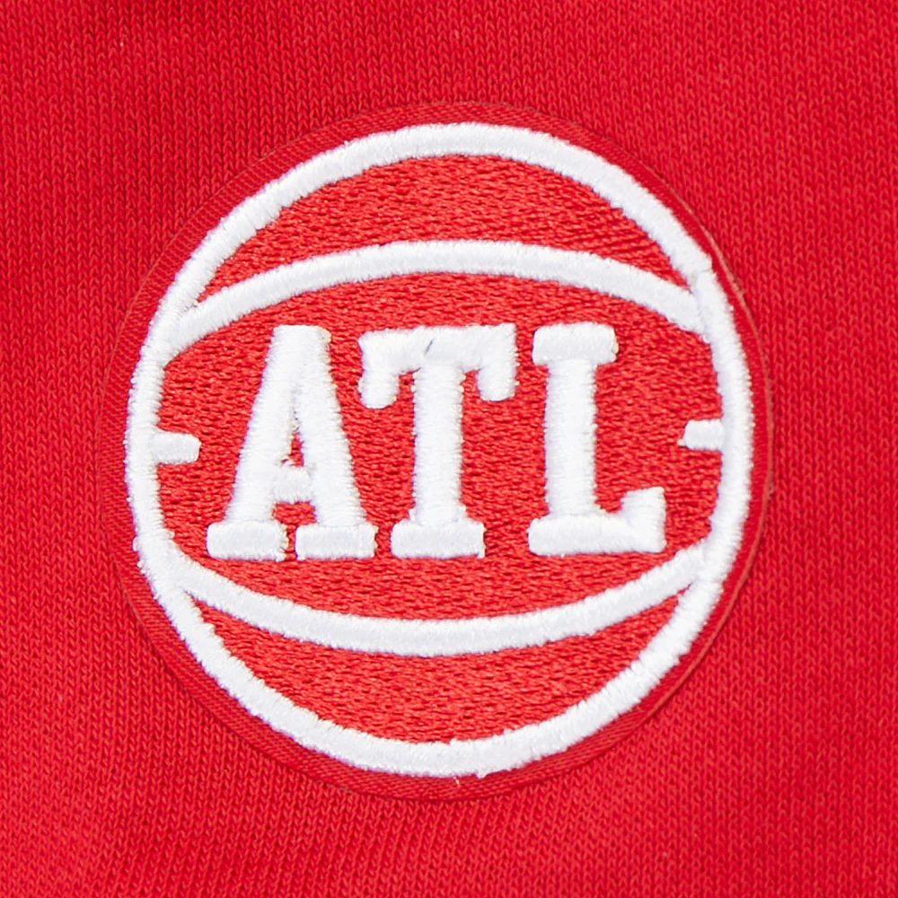 NBA ATLANTA HAWKS WINGSPAN WOMEN'S FLC CREWNECK (RED) - Image 10