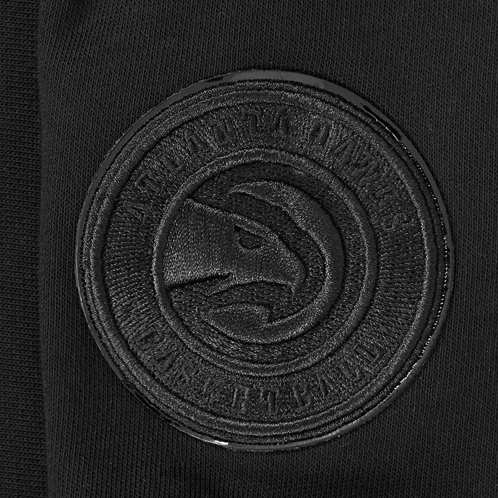 NBA ATLANTA HAWKS TRIPLE BLACK WOMEN'S PULLOVER HOODIE (TRIPLE BLACK) - Image 6
