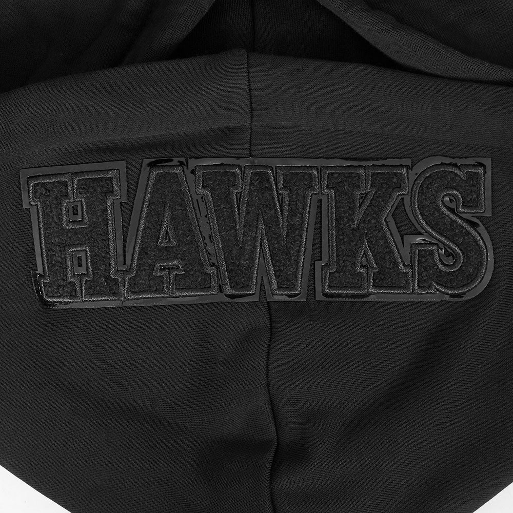 NBA ATLANTA HAWKS TRIPLE BLACK WOMEN'S PULLOVER HOODIE (TRIPLE BLACK) - Image 7