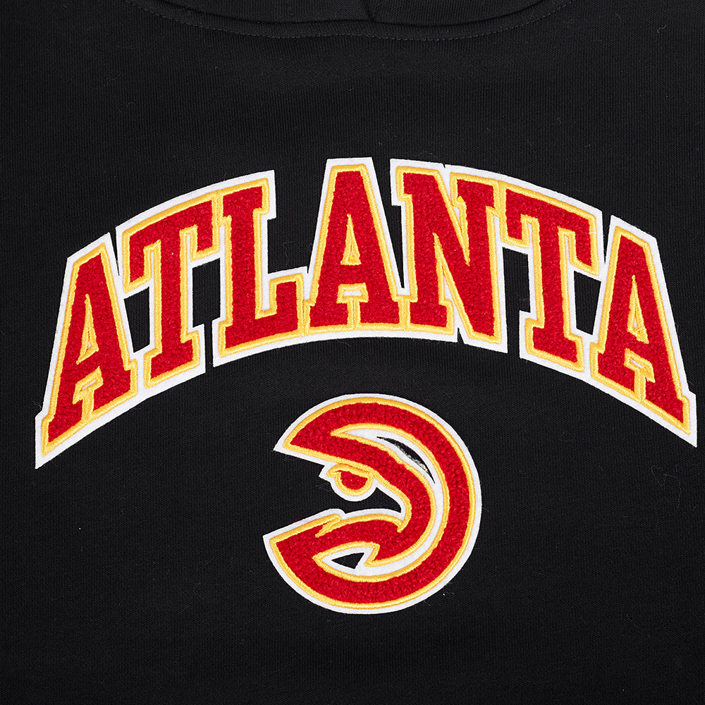 NBA ATLANTA HAWKS CLASSIC WOMEN'S PO HOODIE (BLACK) - Image 5