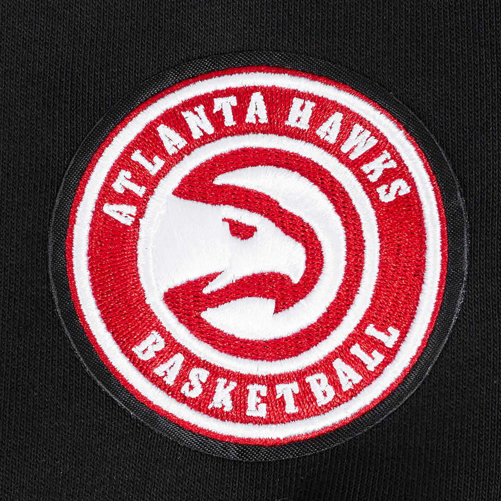 NBA ATLANTA HAWKS CLASSIC WOMEN'S PO HOODIE (BLACK) - Image 6