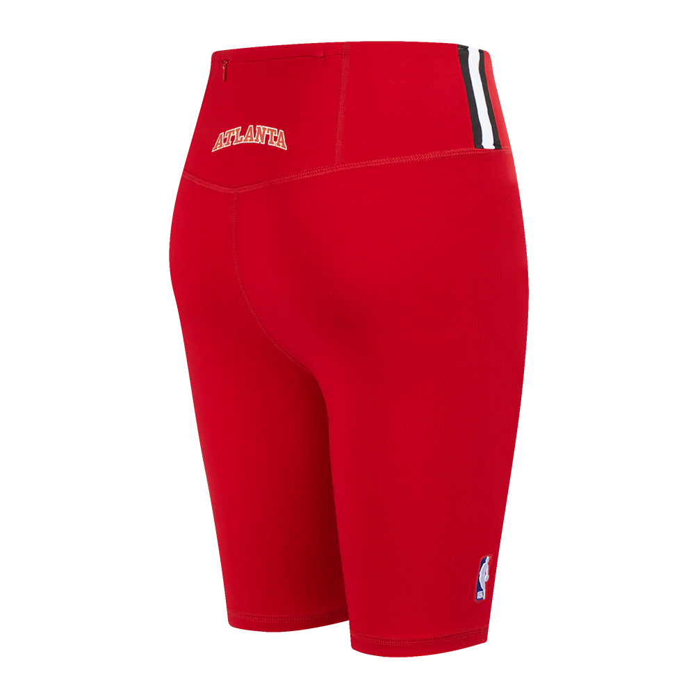NBA ATLANTA HAWKS CLASSIC WOMEN'S COTTON BIKE SHORT (RED) - Image 3