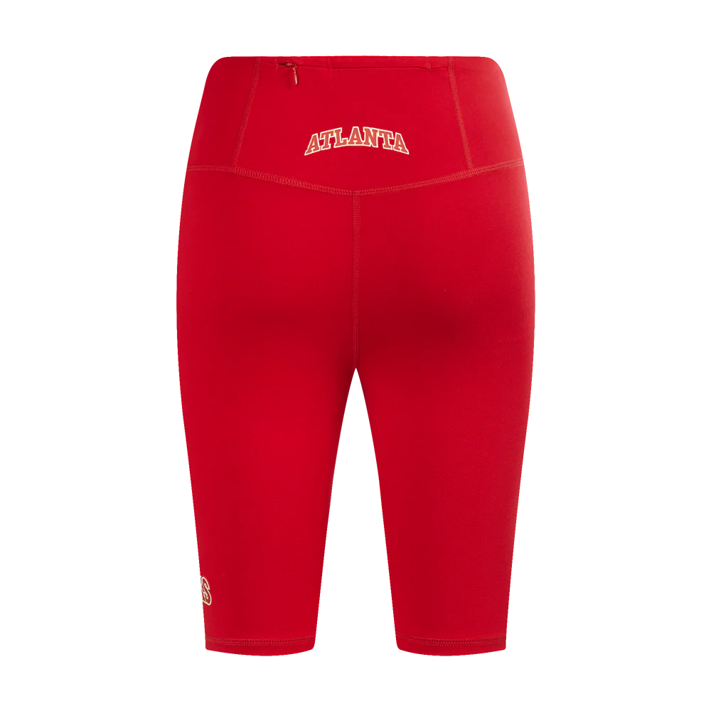 NBA ATLANTA HAWKS CLASSIC WOMEN'S COTTON BIKE SHORT (RED) - Image 4