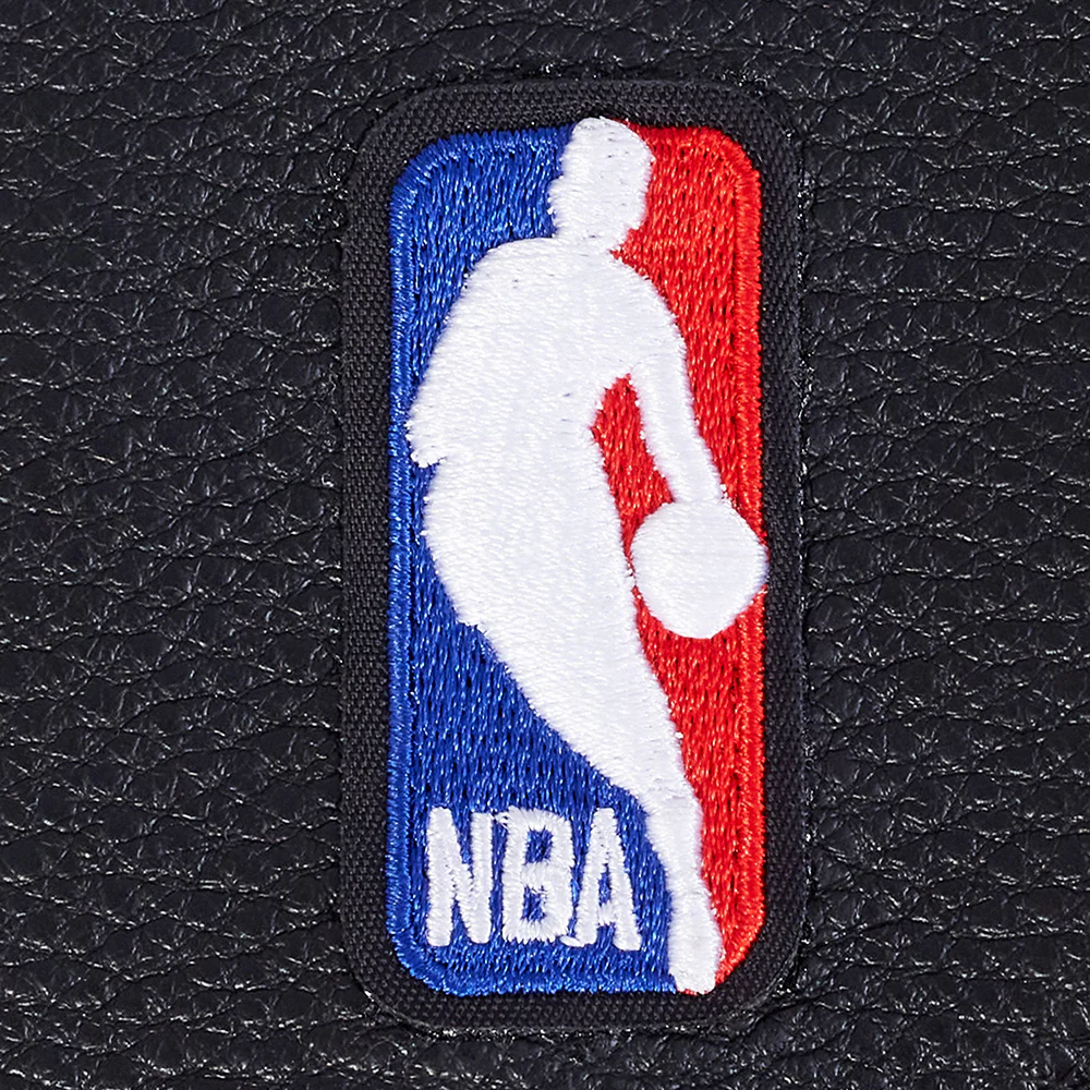 NBA ATLANTA HAWKS MASHUP WOMEN'S RIB WOOL VARSITY JACKET (BLACK/RED/BLACK) - Image 7