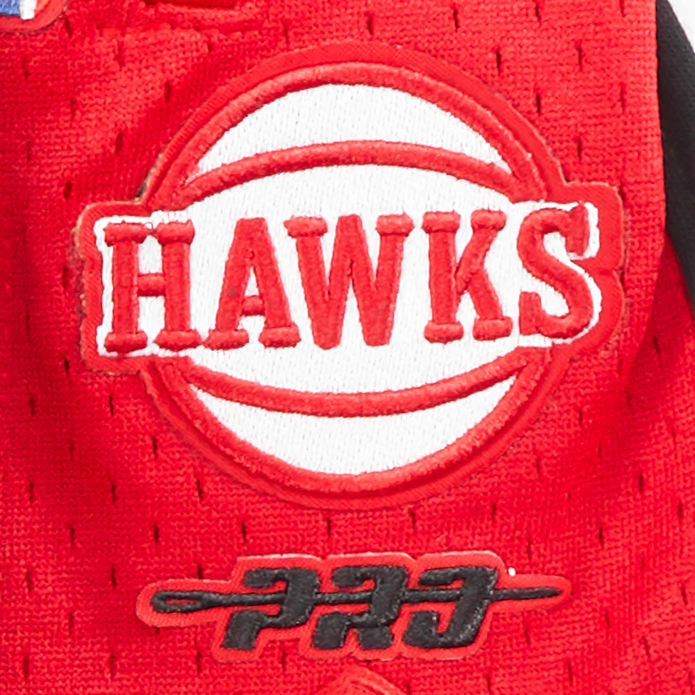 NBA ATLANTA HAWKS CLASSIC LITTLE BOYS FLEECE 2.0 SHORT (BLACK/RED) - Image 9
