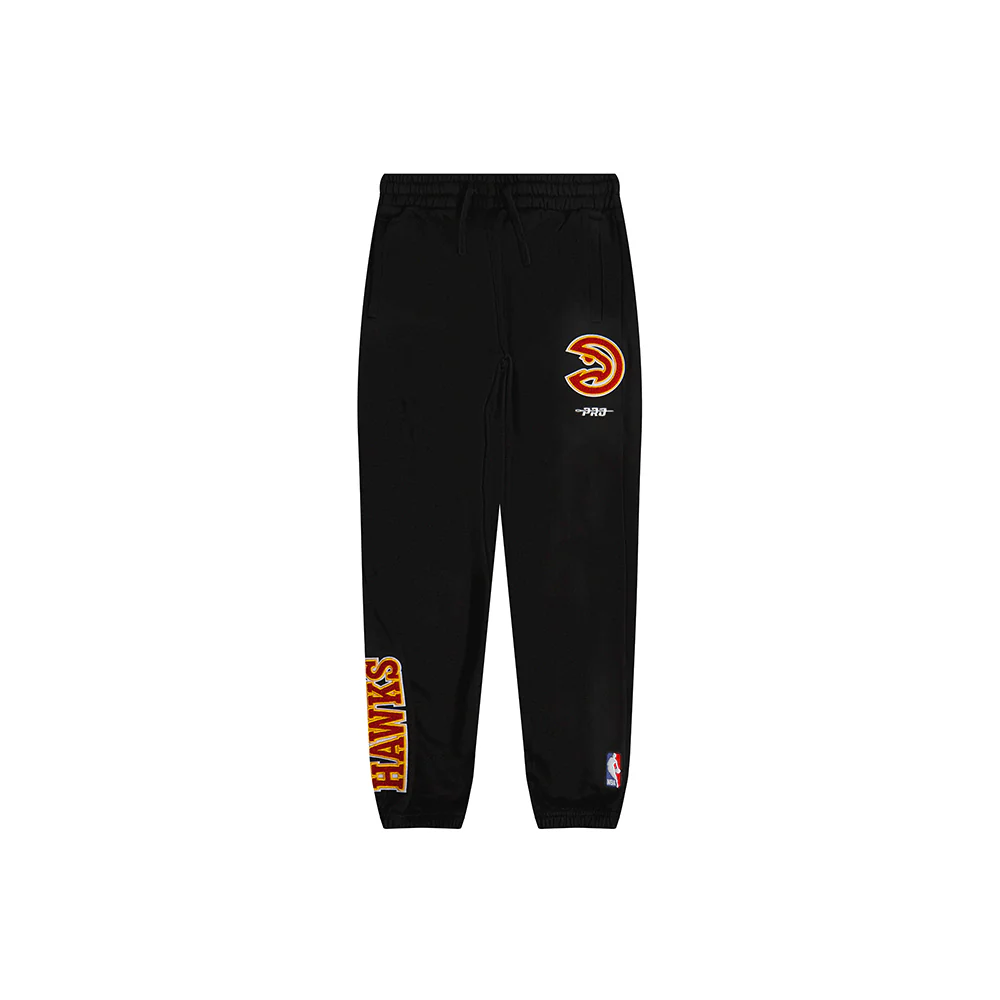 NBA ATLANTA HAWKS CLASSIC LITTLE BOYS FLC SWEATPANT (BLACK) - Image 4