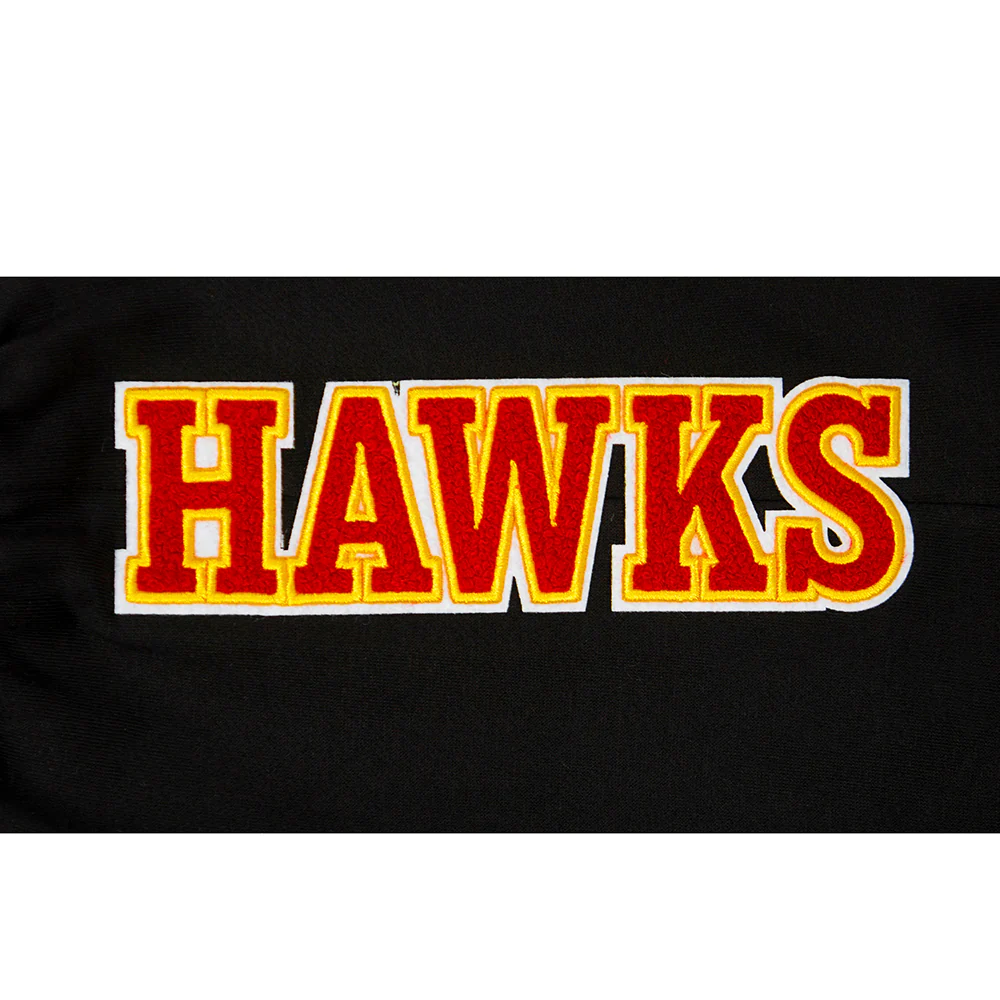 NBA ATLANTA HAWKS CLASSIC LITTLE BOYS FLC SWEATPANT (BLACK) - Image 7