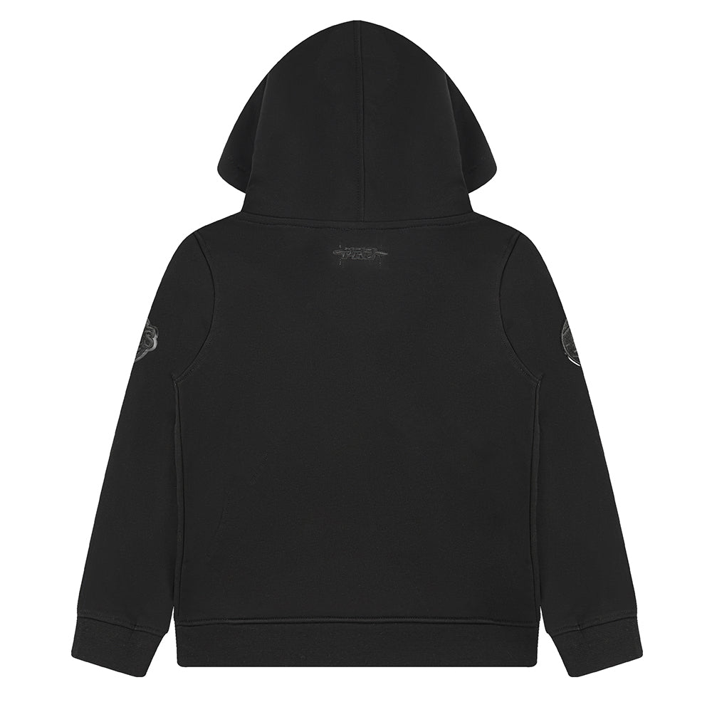 NBA ATLANTA HAWKS TRIPLE BLACK LITTLE BOYS FLEECE PULLOVER HOODIE (BLACK) - Image 4