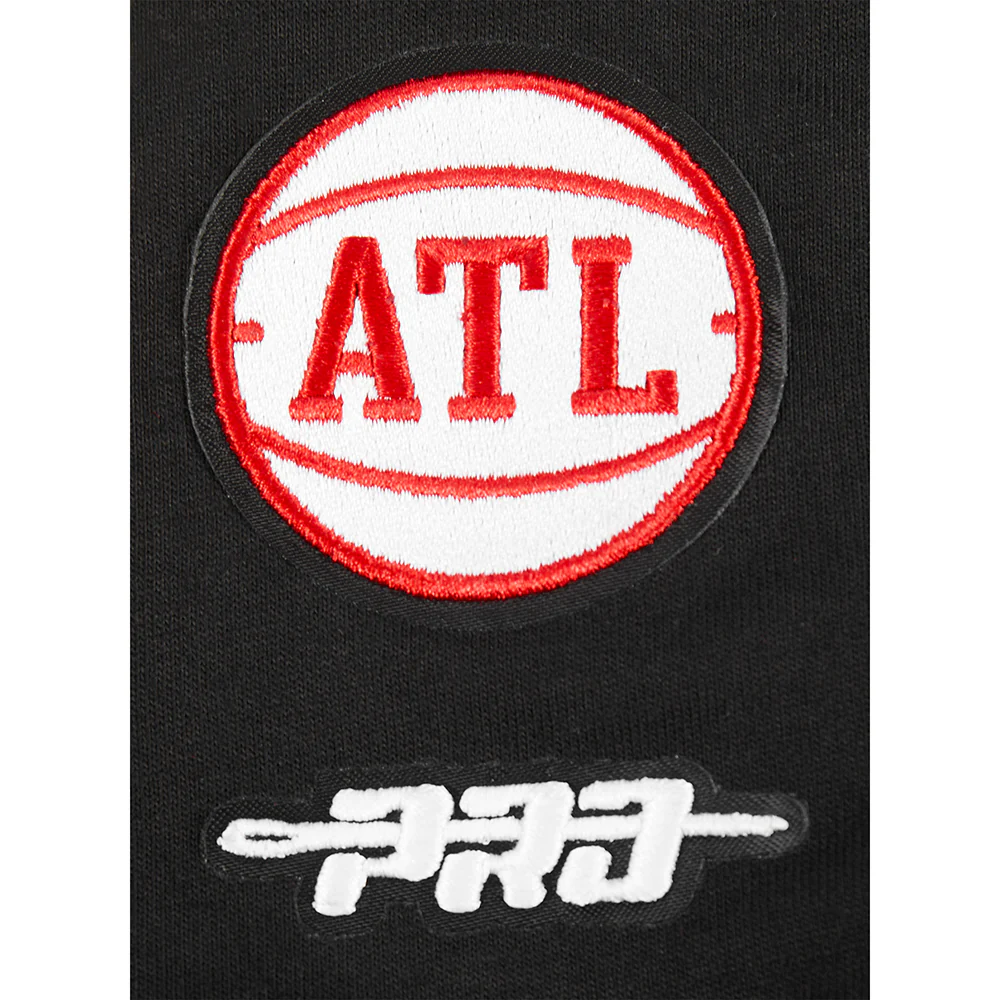 NBA ATLANTA HAWKS CLASSIC LITTLE GIRLS SHORT SLEEVE BOXY TEE (BLACK) - Image 7