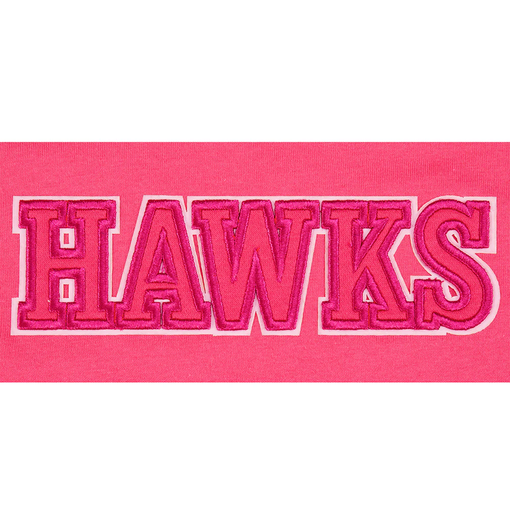 NBA ATLANTA HAWKS TRIPLE PINK LITTLE GIRLS SHORT SLEEVE BOXY TEE (BEETROOT PURPLE) - Image 5