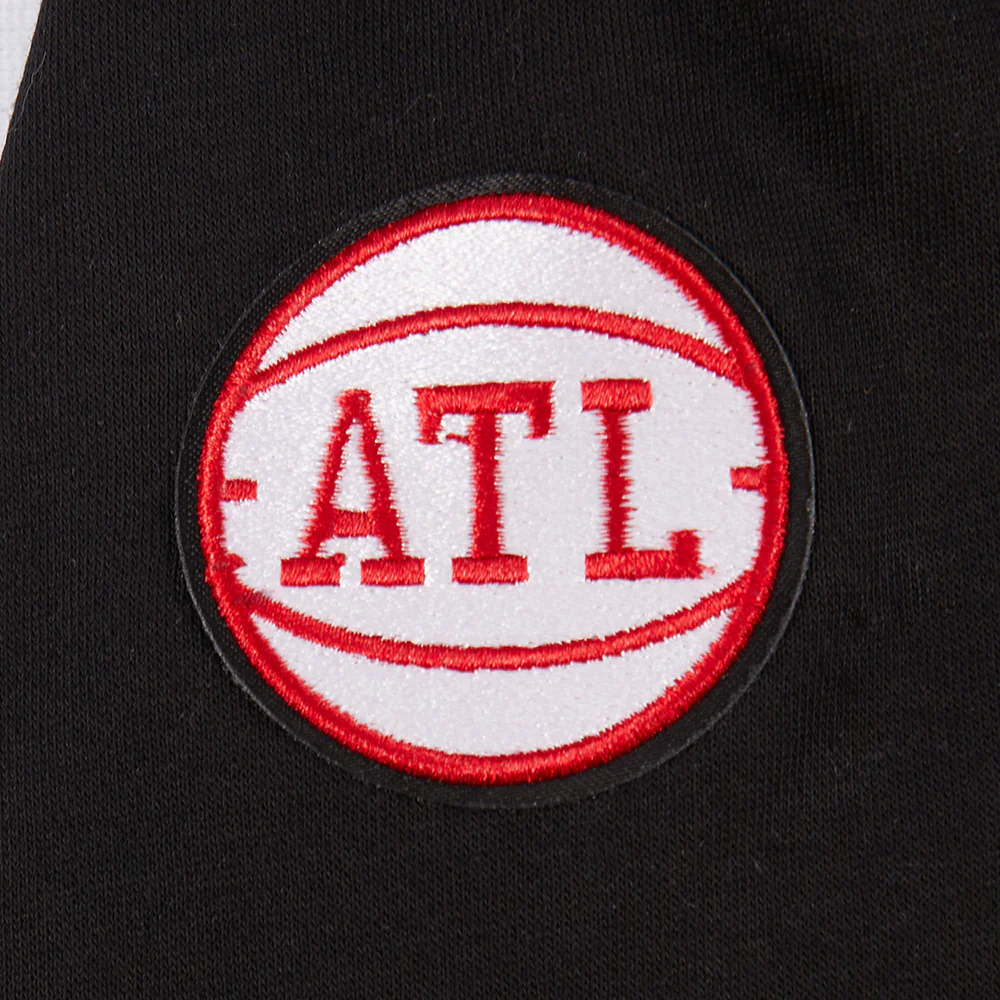 NBA ATLANTA HAWKS CLASSIC LITTLE GIRLS FLEECE FULL ZIP HOODIE (BLACK) - Image 9