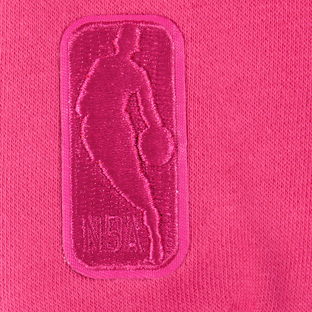NBA ATLANTA HAWKS TRIPLE PINK LITTLE GIRLS FLEECE CREWNECK (BEETROOT PURPLE) - Image 7