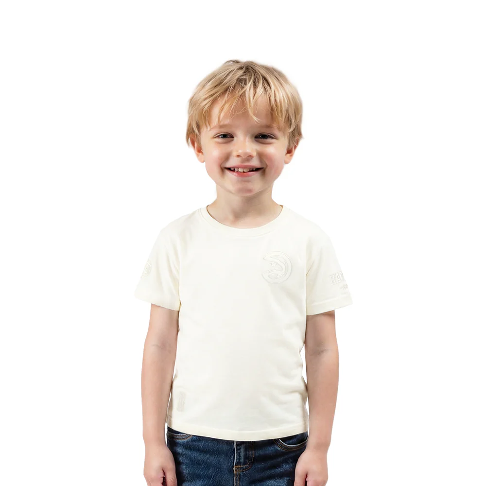 NBA ATLANTA HAWKS NEUTRAL TODDLER BOYS SHORT SLEEVE TEE (EGGSHELL)