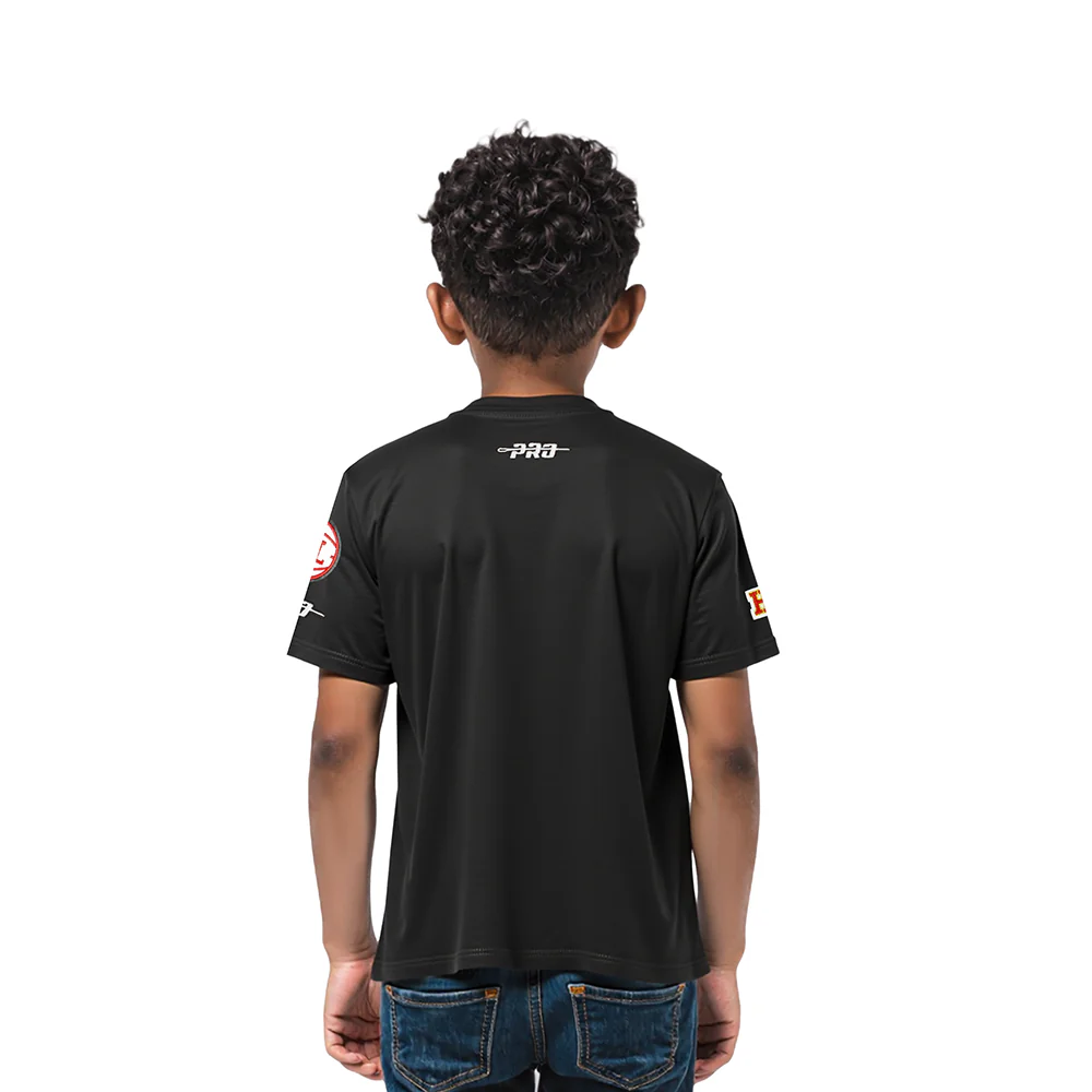 NBA ATLANTA HAWKS RETRO CLASSIC TODDLER BOYS SHORT SLEEVE TEE (BLACK) - Image 2