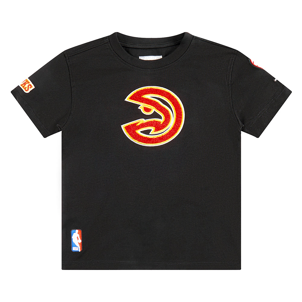 NBA ATLANTA HAWKS RETRO CLASSIC TODDLER BOYS SHORT SLEEVE TEE (BLACK) - Image 3