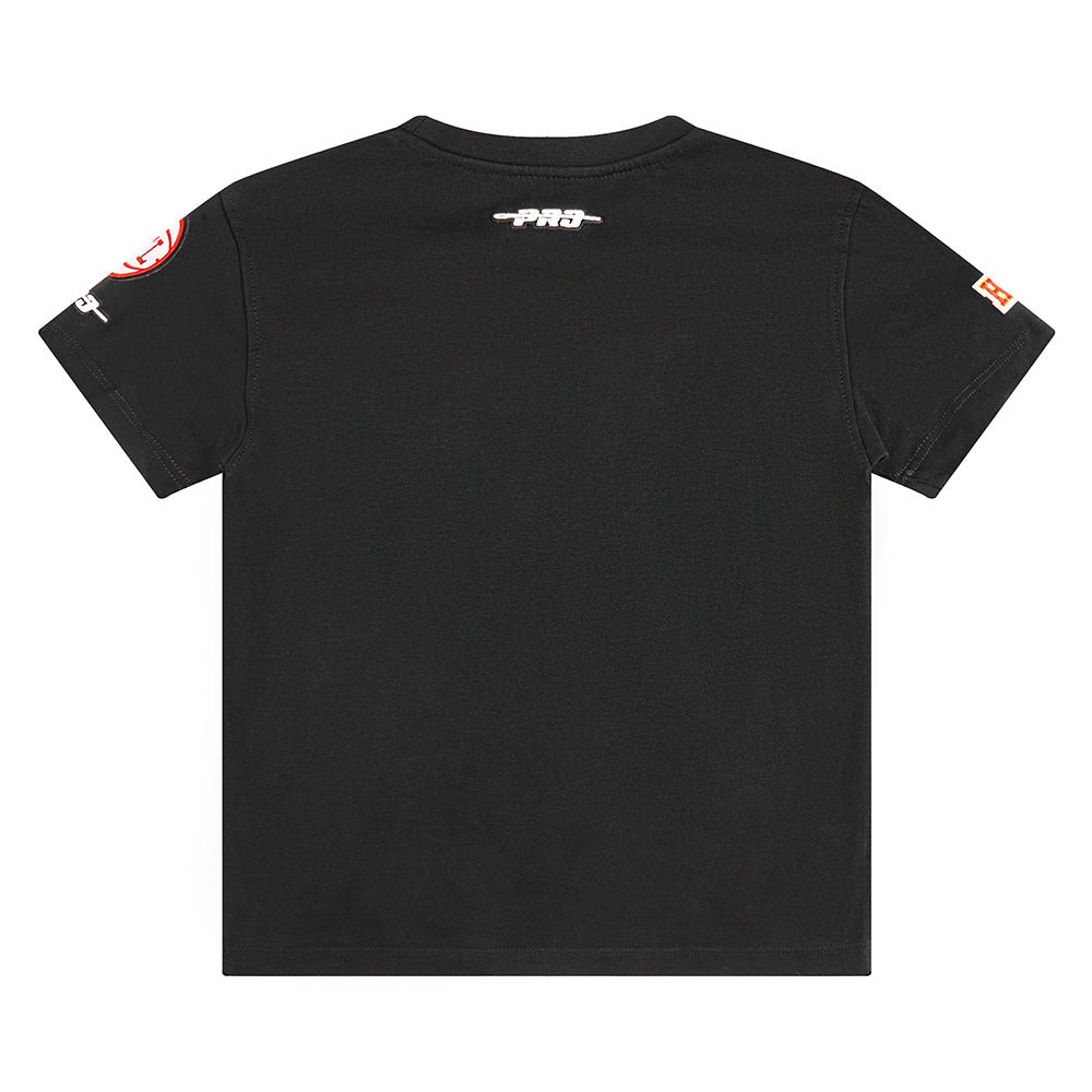 NBA ATLANTA HAWKS RETRO CLASSIC TODDLER BOYS SHORT SLEEVE TEE (BLACK) - Image 4