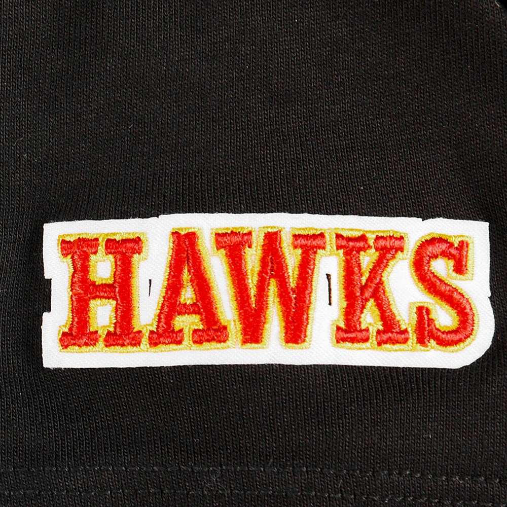 NBA ATLANTA HAWKS RETRO CLASSIC TODDLER BOYS SHORT SLEEVE TEE (BLACK) - Image 7